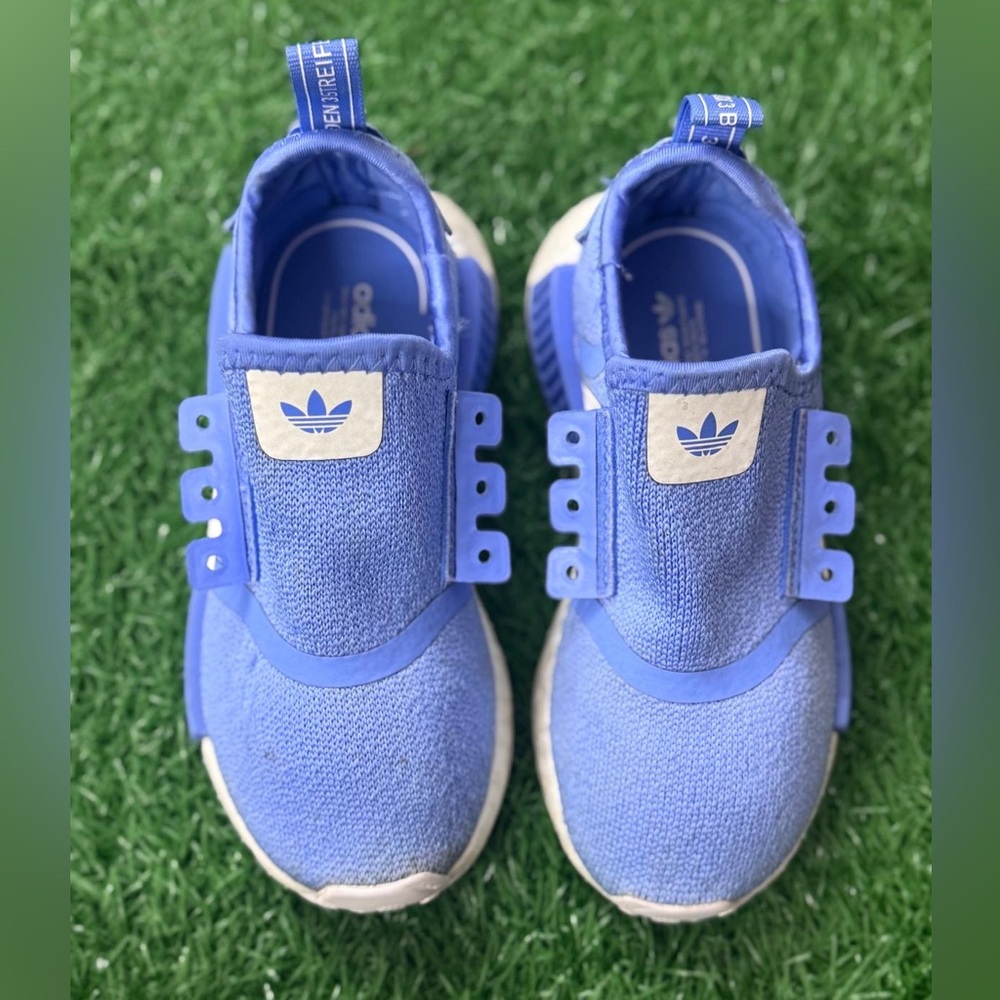 Adidas Kids‎ Bright Blue Slip-On Sneakers Size 11